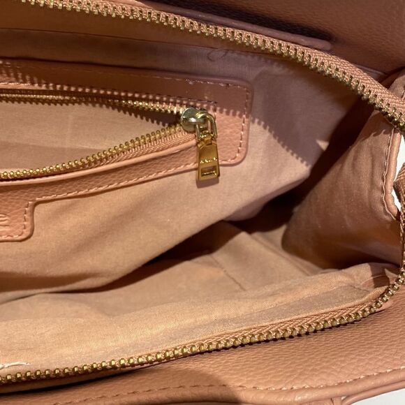 Bebe Women's Tasseled Gold Hardware Handbag In Pink Size Medium - Picture 9 of 11